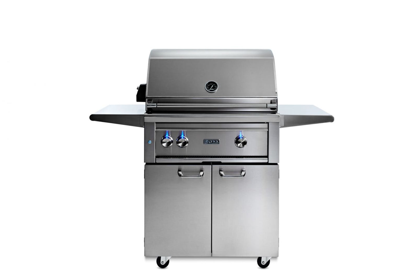 Professional Freestanding Grill with 1 Trident Infrared Burner and 1 Ceramic Burner and Rotisserie 30” (L30TRF)