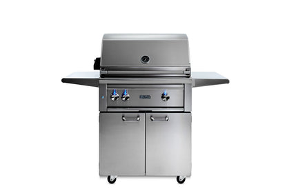 Professional Freestanding Grill with 1 Trident Infrared Burner and 1 Ceramic Burner and Rotisserie 30”  (L30TRF)