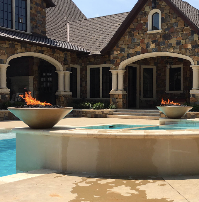 31" Cazo GFRC Fire Bowl- OPT-31RFO